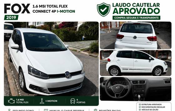 VOLKSWAGEN FOX 1.6 MSI TOTAL FLEX CONNECT 4P I-MOTION
